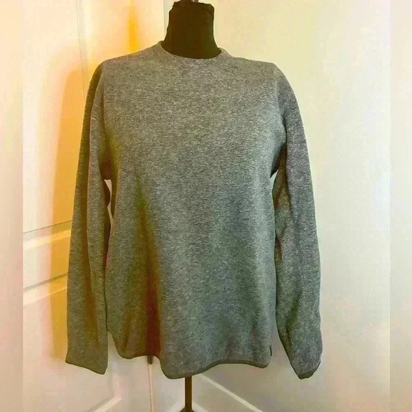 Eddie Bauer‎ Men’s M Grey Fleece Under Layer Lightweight Long Sleeve Pull Over - Picture 1 of 11